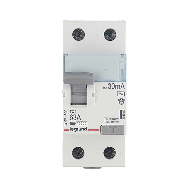 УЗО Legrand TX3 (403002) 63А 30 мА 2P тип АС 6 кА