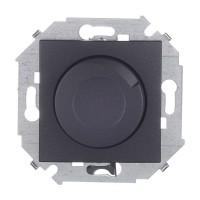 Диммер Simon 15 1591311-038 скрытая установка графит 40-500 Вт поворотно-нажимной