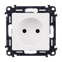 Розетка Legrand Valena LIFE 753416 скрытая установка белая без заземления со шторками