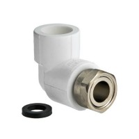 Угол полипропиленовый VALTEC (VTp.758.0.02004) 20 мм х 1/2 ВР(г) с накидной гайкой