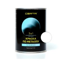 Грунт-эмаль по ржавчине 3 в 1 кремнийорганическая CERTA-PLAST белый 0,8 кг