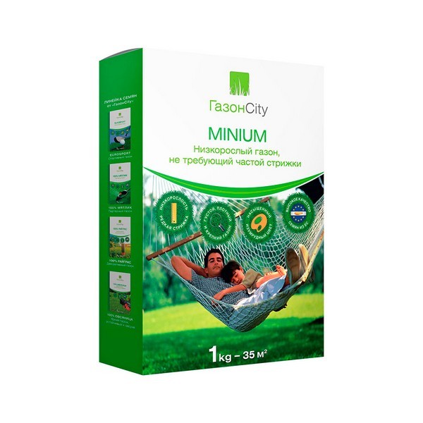 Семена газонной травы MINIMUM Газон Сити 1 кг