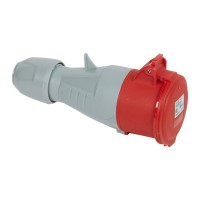 Розетка кабельная Legrand P17 TEMPRA PRO (90125) прямая переносная с заземлением 3P+E+N 1 фаза 32 А 380 В IP44 с крышкой