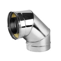 Отвод Вулкан V50R 90° х d120х220 мм с изоляцией AISI 321/304