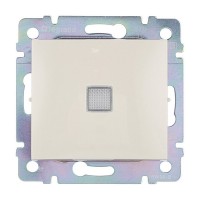 Выключатель Legrand Valena 695601 одноклавишный скрытая установка слоновая кость с подсветкой