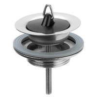 Универсальный выпуск VIEGA 100261 1 1/4" с решеткой нержавеющая сталь D 60 мм с пробкой