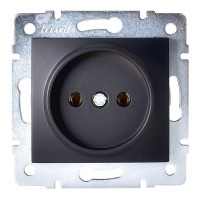 Розетка Lezard KARINA 707-4288-121B скрытая установка черный бархат