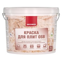 Краска водно-дисперсионная для плит OSB Neomid для внутренних и наружных работ 14 кг