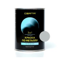 Грунт-эмаль по ржавчине 3 в 1 кремнийорганическая CERTA-PLAST серый 0,8 кг