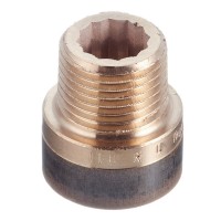Удлинитель Viega (651121) 15 мм х 1/2 ВР(г) х 1/2 НР(ш) бронзовый