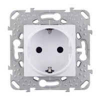 Розетка Schneider Electric Unica MGU5.036.18ZD скрытая установка белая с заземлением