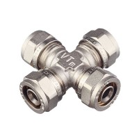 Крестовина VALTEC (VTm.341.N.161616) 16 обж(ц) х 16 обж(ц) х 16 обж(ц) х 16 обж(ц)