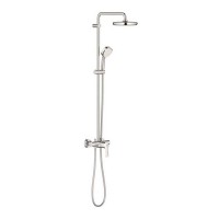 Душевая система GROHE Tempesta Cosmopolitan c верхним душем D210 мм F1 и ручной лейкой D100 мм F2 со смесителем