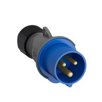 Вилка кабельная ABB Easy&Safe прямая переносная с заземлением 2Р+Е 1 фаза 16 А 230 В IP44