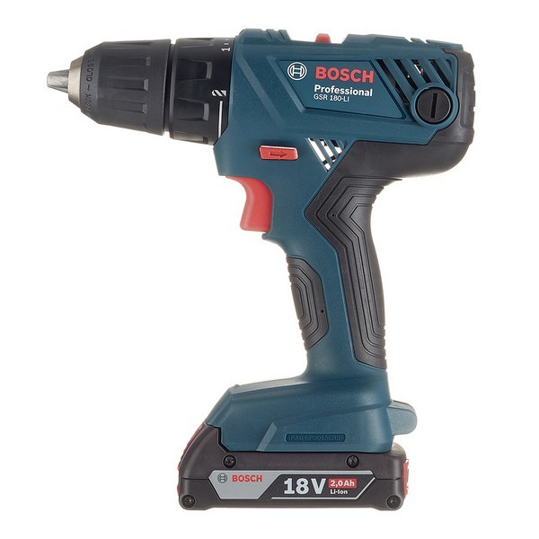 Дрель-шуруповерт аккумуляторная Bosch GSR 180-LI (06019F8123) 18В 2х2Ач Li-Ion