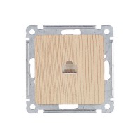 Розетка компьютерная HEGEL Master РСК-400-02 скрытая установка сосна один модуль RJ45