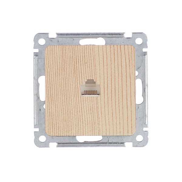 Розетка компьютерная HEGEL Master РСК-400-02 скрытая установка сосна один модуль RJ45
