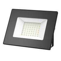 Прожектор cветодиодный Gauss Elementary 50 Вт 220 В IP65 6500К холодный белый свет плоский корпус