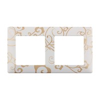 Рамка Legrand Valena LIFE 754102 двухместная универсальная ампир белый