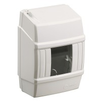 Щит распределительный навесной Makel ЩРН-П-2/4 пластиковый IP40 125х45х80 мм 4 модулей с пломбой