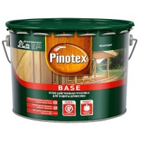 Антисептик Pinotex Base грунтовочный для дерева бесцветный 9 л