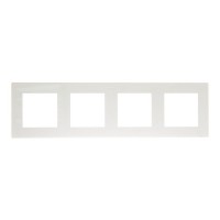 Рамка Simon 24 Harmonie 2400640-030 четырехместная универсальная белая