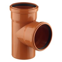 Тройник Pro Aqua Terra d110 мм 87° пластиковый для наружной канализации