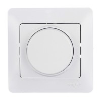 Диммер с рамкой Schneider Electric Glossa GSL000134 скрытая установка белый 60-300 Вт поворотный