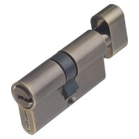 Цилиндр Palladium AL 60 C T01 AB 60 (30х30) мм ключ/вертушка античная бронза