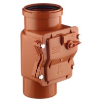 Клапан обратный Pro Aqua Terra d110 мм пластиковый для наружной канализации