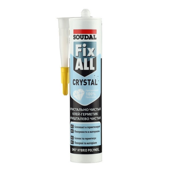 Клей-герметик гибридный Soudal Fix All Crystal прозрачный 290 мл
