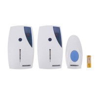 Звонок Rexant RX-5 (73-0050) беспроводной с кнопкой 36 мелодий белый две вызывные панели