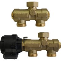 Клапан смесительный 3-х ходовой Protherm FUGAS 3/4 ВР(г) х 3/4 НР(ш) для обвязки котла с бойлером комплект