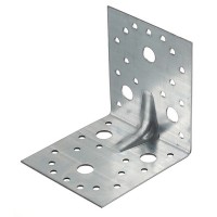 Уголок крепежный усиленный оцинкованный 105 (100)x105 (100)x90x1,8 мм