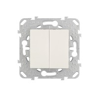 Переключатель Schneider Electric Unica MGU5.213.25ZD двухклавишный на 2 направления скрытая установка бежевый