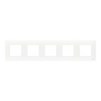 Рамка Schneider Electric Unica NEW STUDIO NU201018 пятиместная универсальная белая
