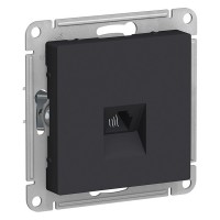 Розетка телефонная Schneider Electric Atlas Design ATN001081 скрытая установка карбон один модуль RJ11