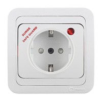 Розетка с рамкой Makel Mimoza 14002139 скрытая установка белая с заземлением с сетевым фильтром со шторками