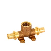 Тройник RX Rehau (14562701001) 16 мм х 1/2 ВР(г) х 16 мм проходной настенный бронза