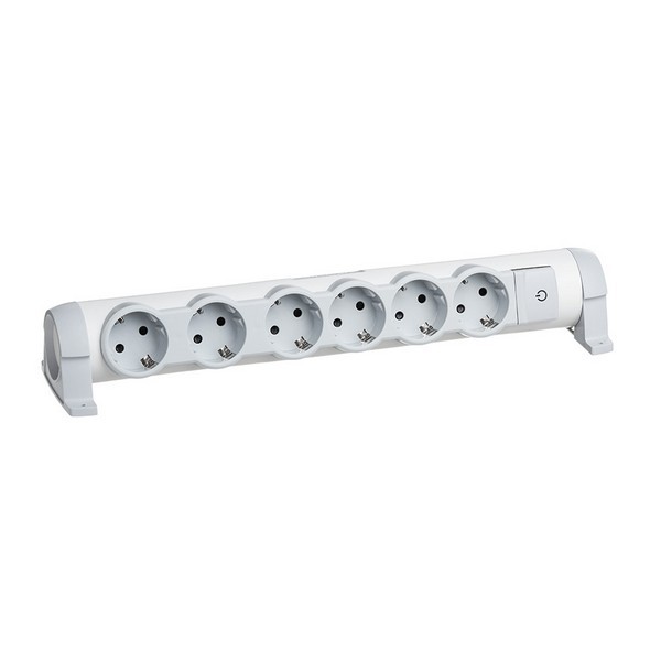 Колодка электрическая Legrand с заземлением 16 А 230 В 3,5 кВт 6 розеток IP20 белая