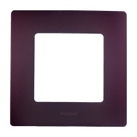 Рамка Legrand Etika 672561 одноместная универсальная сливовый