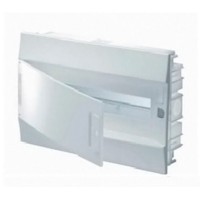 Щит распределительный встраиваемый ABB Mistral41 пластиковый IP41 250х430х108 мм 18 модулей непрозрачная дверь с клеммами