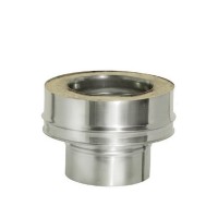 Переходник Дымок с d120 мм на d120х200 мм с изоляцией AISI 439