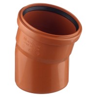 Отвод Pro Aqua Terra d110 мм 15° пластиковый для наружной канализации