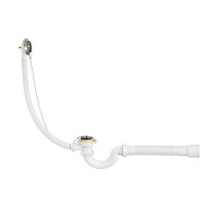 Сифон для ванны WIRQUIN 30718060 1 1/2"х40 с выпуском D 70 мм переливом и гибким соединением 40/50