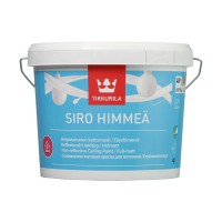 Краска водно-дисперсионная для потолка Tikkurila Siro Himmea (Сиро Мат) белая 2,7 л