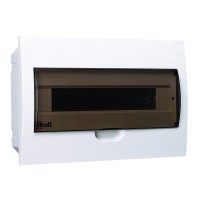 Щит распределительный встраиваемый Dekraft ЩРВ-П-18 пластиковый IP41 250х400х100 мм 18 модулей