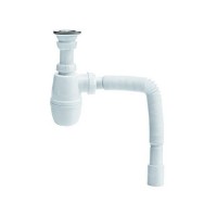 Сифон для раковины WIRQUIN 30718050 1 1/4"х40 мм с выпуском D 63 мм и гибким соединением 40/50