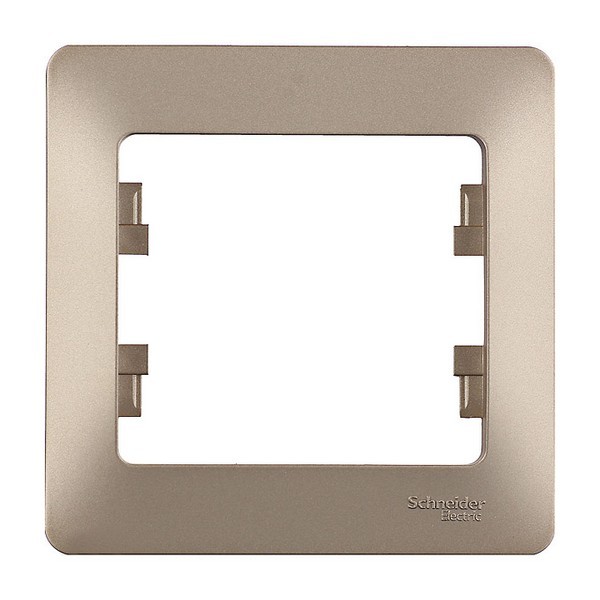 Рамка Schneider Electric Glossa GSL000401 oдноместная универсальная титан