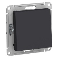 Переключатель Schneider Electric Atlas Design ATN001061 одноклавишный на 2 направления скрытая установка карбон